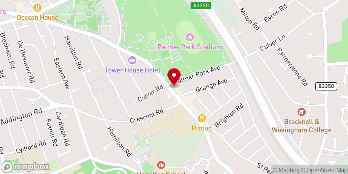Map showing location of Park United Reformed Church