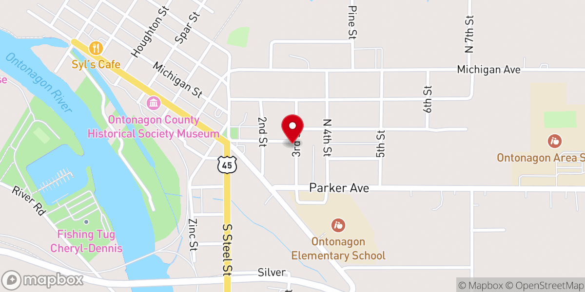 Map showing location of Siloa Lutheran Church