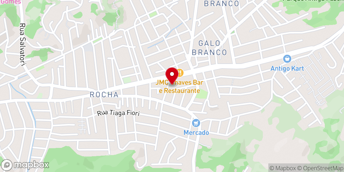Map showing location of Primeira Igreja Batista do Rocha