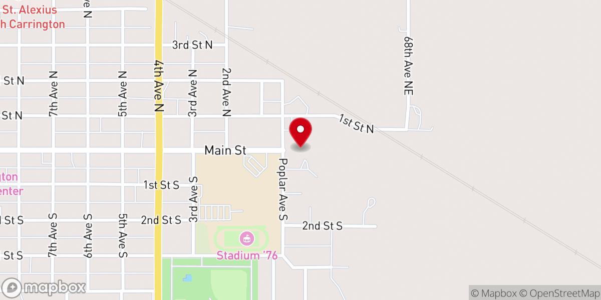 Map showing location of Golden Acres Manor