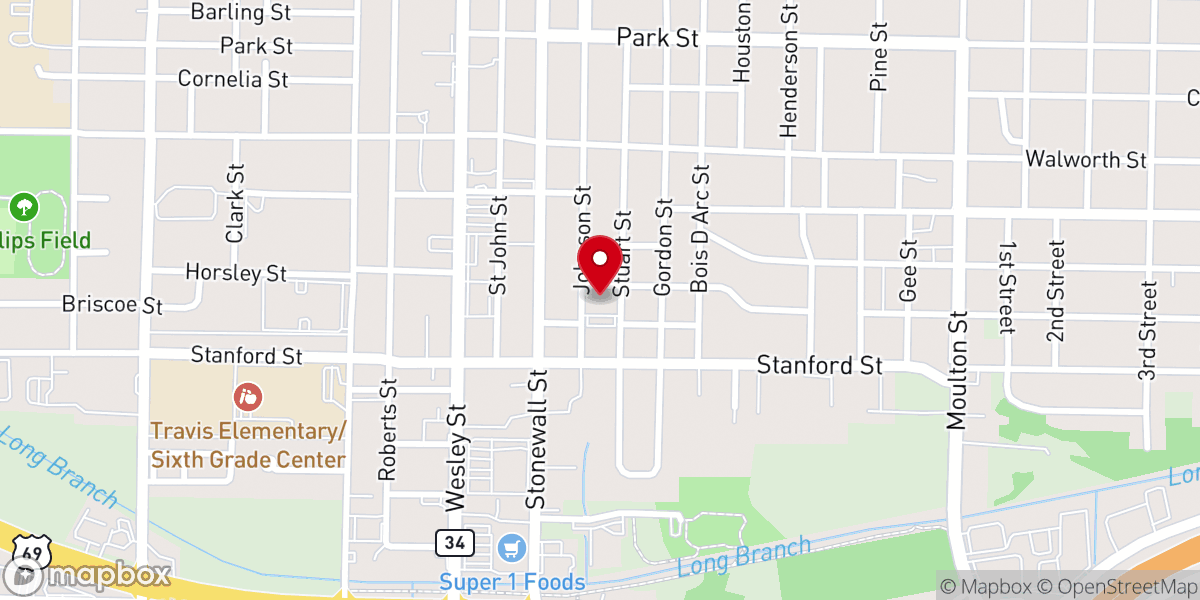 Map showing location of Saint William Catholic Church