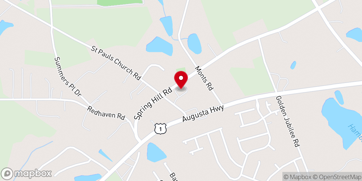Map showing location of Cherokee Presbyterian Church