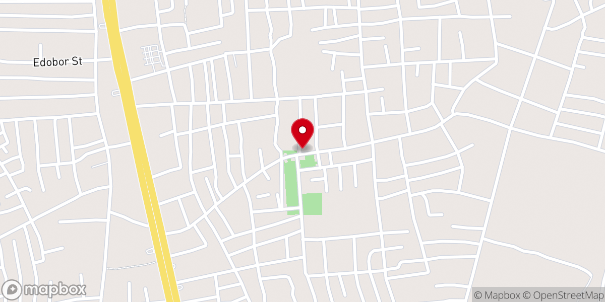 Map showing location of Living Faith Church AKA Winners Chapel Okah