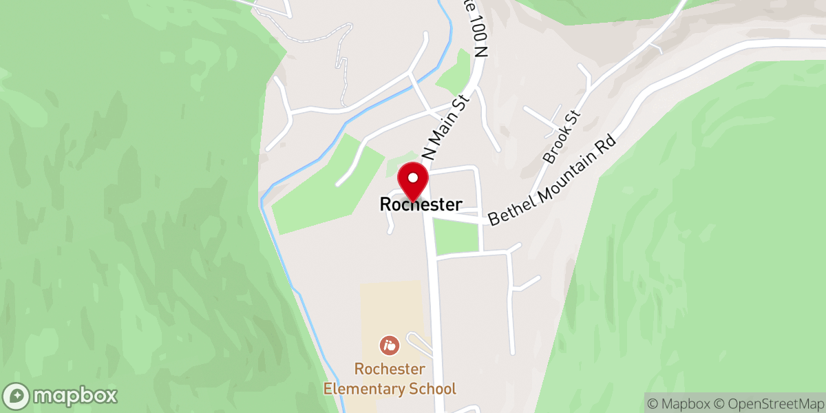 Map showing location of Federated Church of Rochester