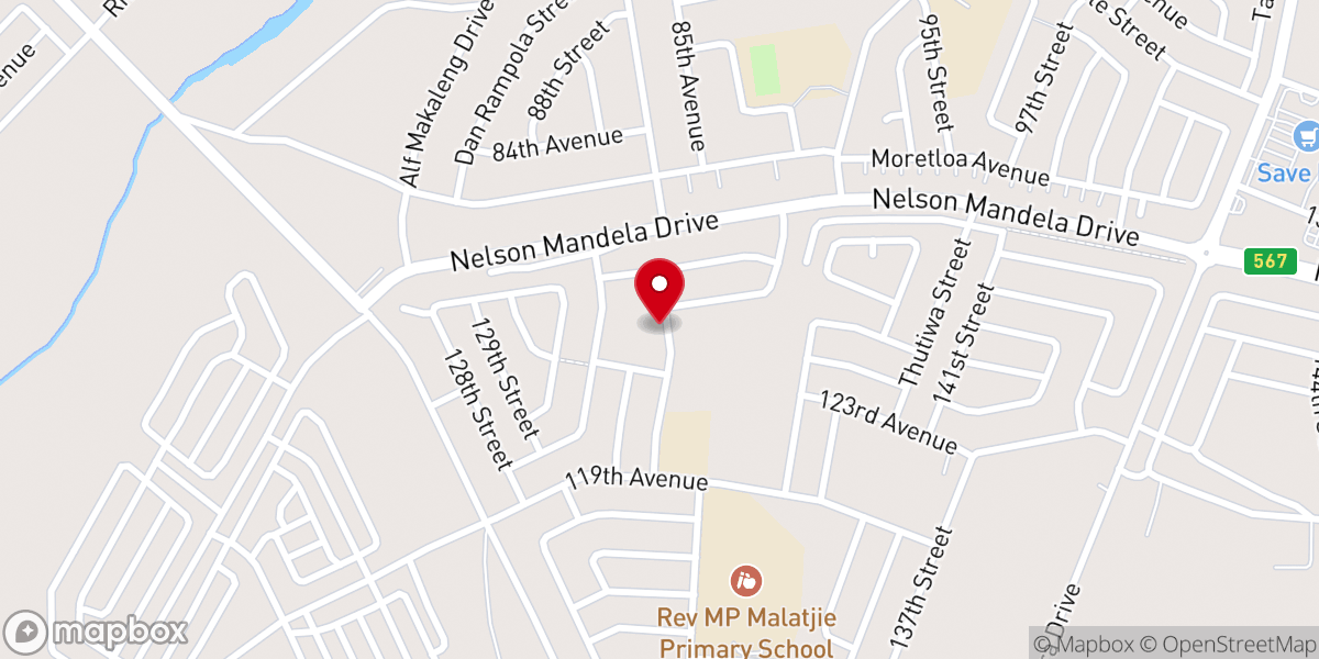 Map showing location of ST. JOHN'S APOSTOLIC FAITH MISSION (CAPRICORN) Under Bishop Mathobela