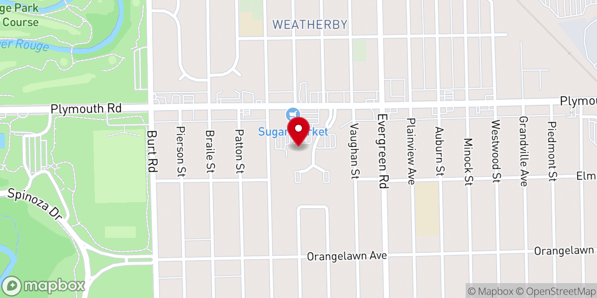 Map showing location of Kadesh Baptist Church