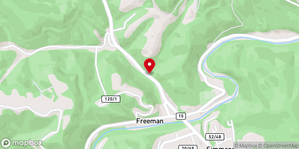 Map showing location of House of Prayer