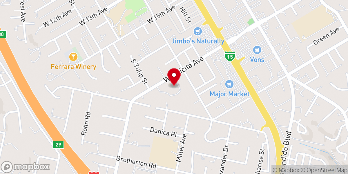 Map showing location of Christ Community Reformed Church