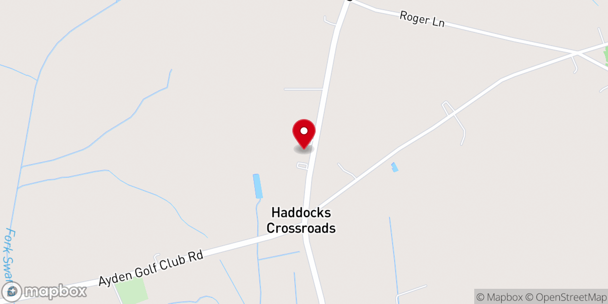 Map showing location of Rose Hill Free Will Baptist