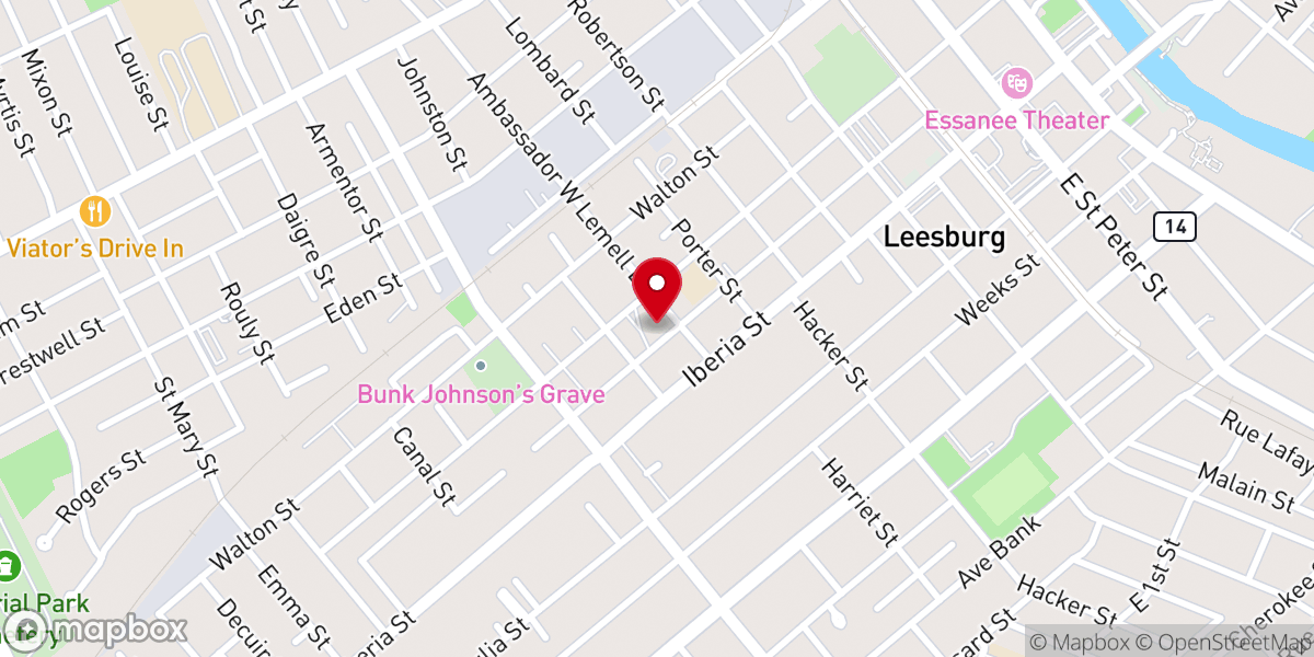 Map showing location of Saint Edward Catholic Church