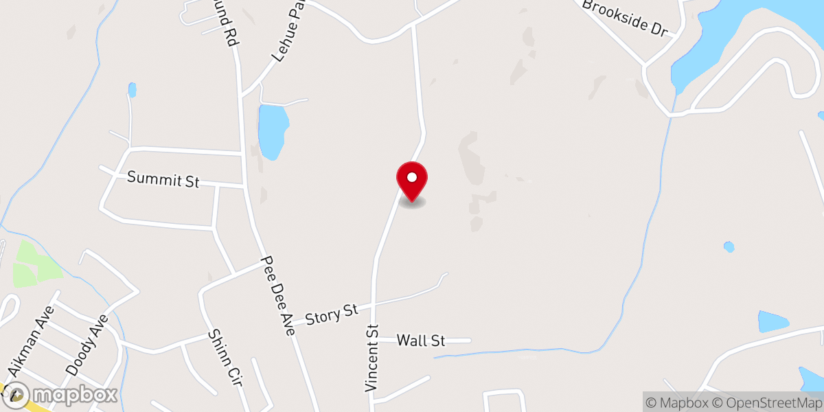 Map showing location of First Baptist Church