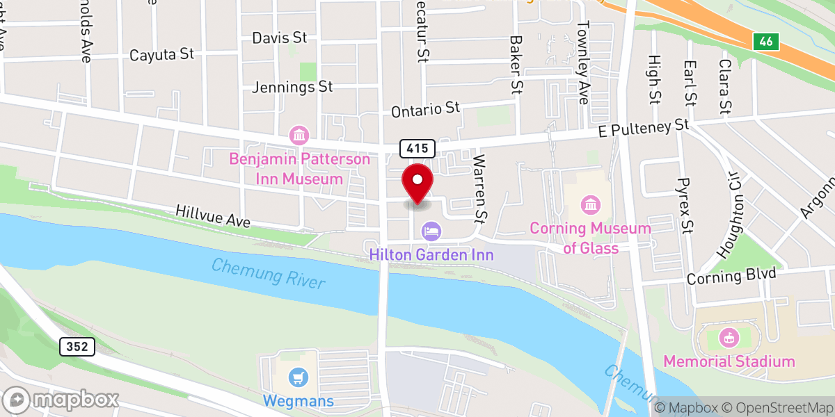 Map showing location of Gospel Tabernacle of the Christian and Missionary Alliance