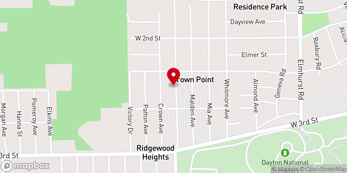 Map showing location of Spirit Life Church