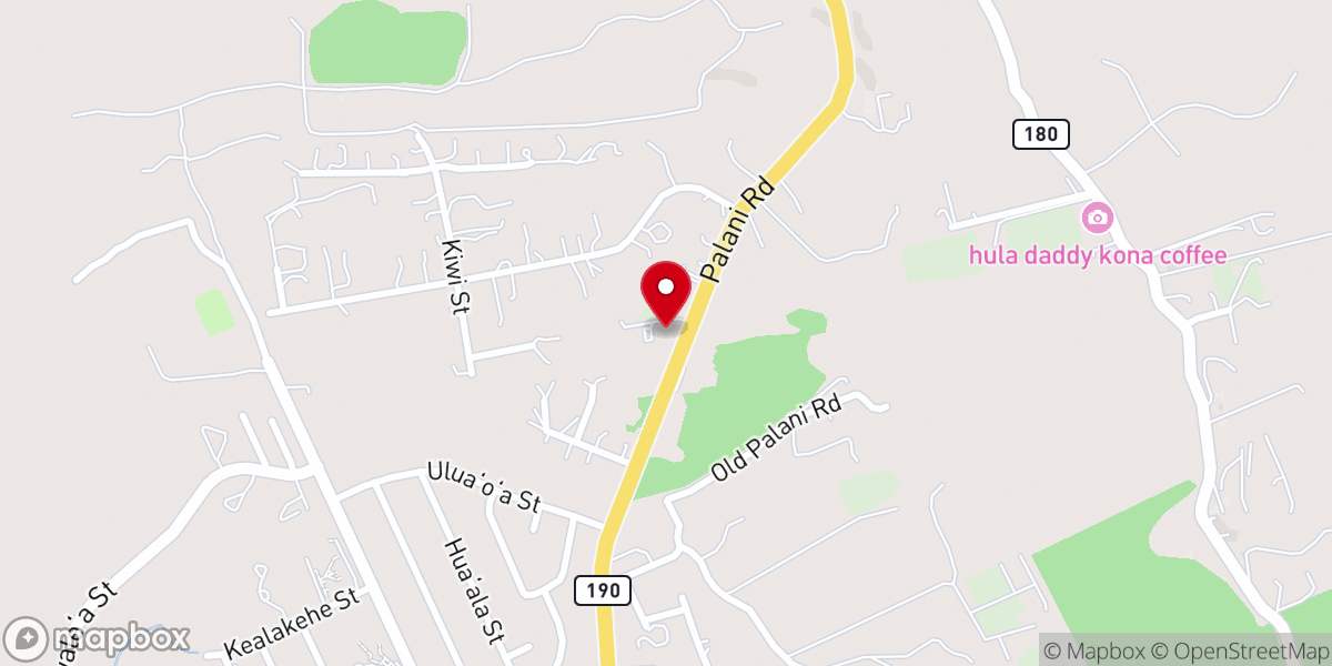 Map showing location of Kona United Methodist Church