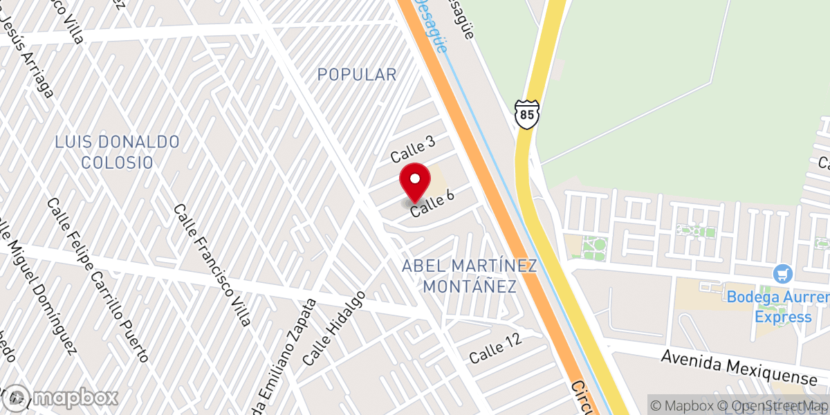 Map showing location of Parroquia de la Inmaculada Concepción