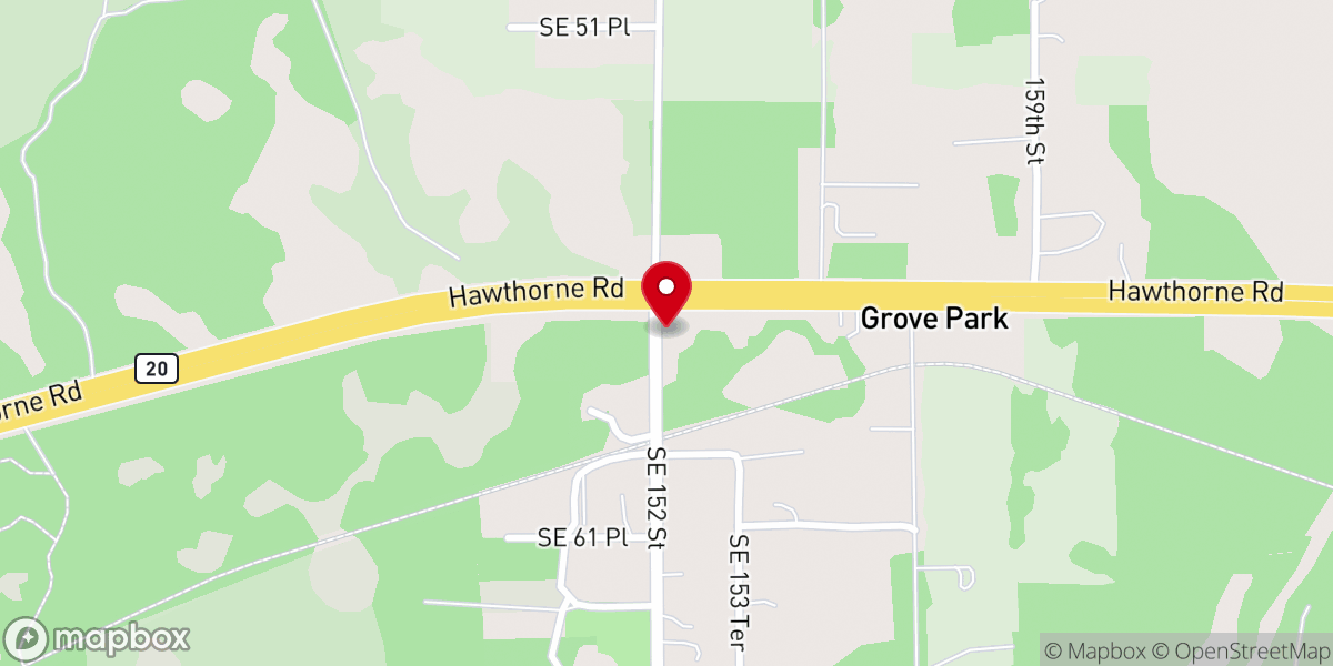 Map showing location of Grove Park Community Christian Church