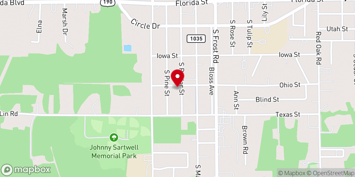 Map showing location of Mission of the Sacred Heart