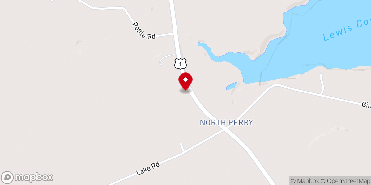 Map showing location of North Perry United Methodist Church