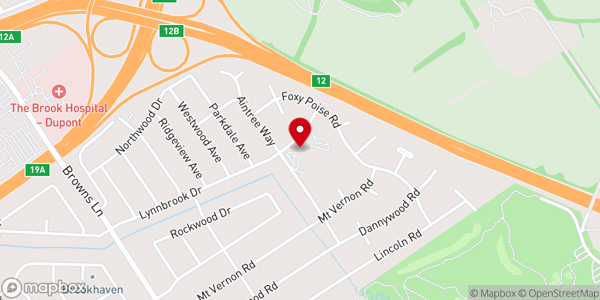 Map showing location of Ascension Catholic Parish