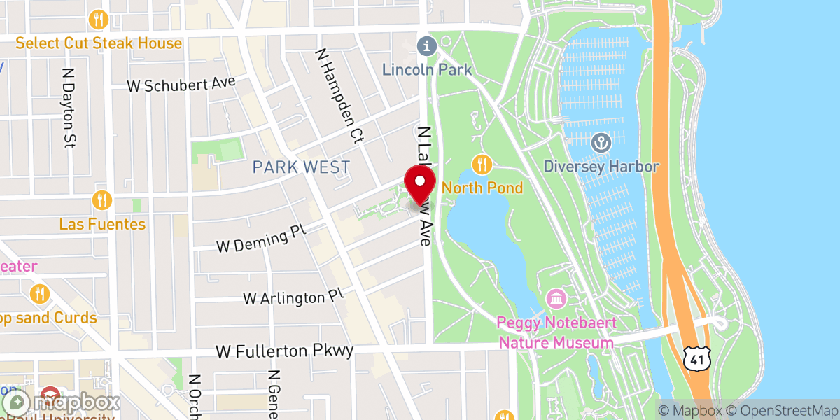Map showing location of The National Shrine of Saint Frances Xavier Cabrini