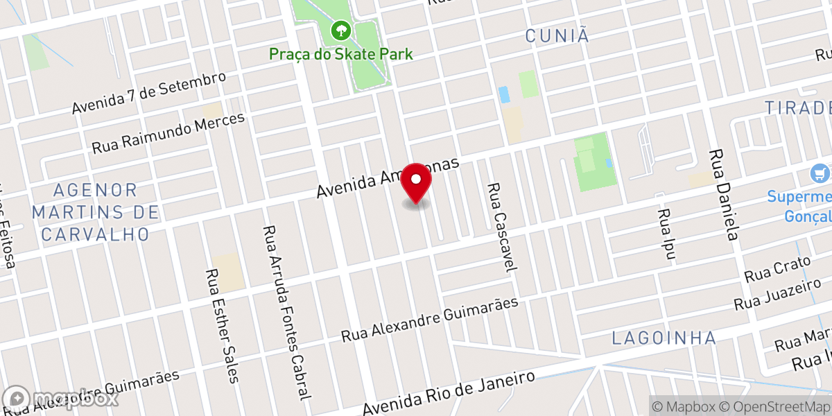 Map showing location of Igreja evang Assembleia de Deus St 15