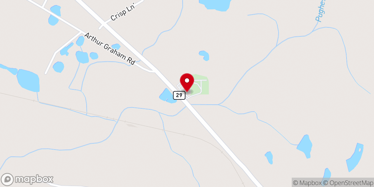 Map showing location of Union Baptist Church