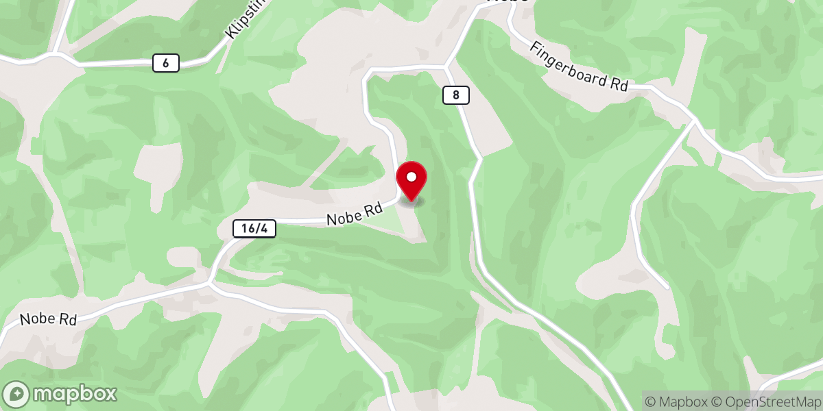 Map showing location of Chapel Baptist Church