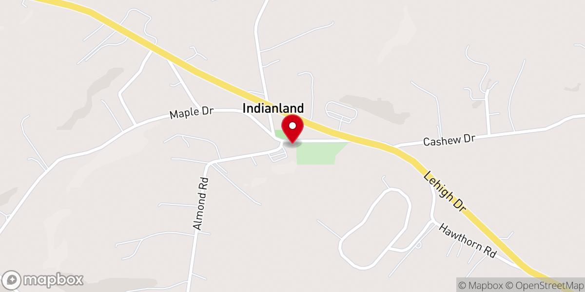 Map showing location of St. Paul's United Church of Christ