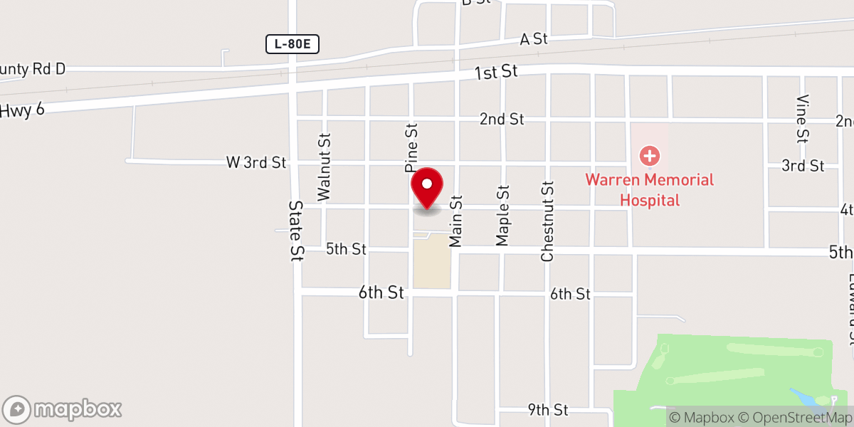 Map showing location of Saint Joseph's Catholic Church, Friend