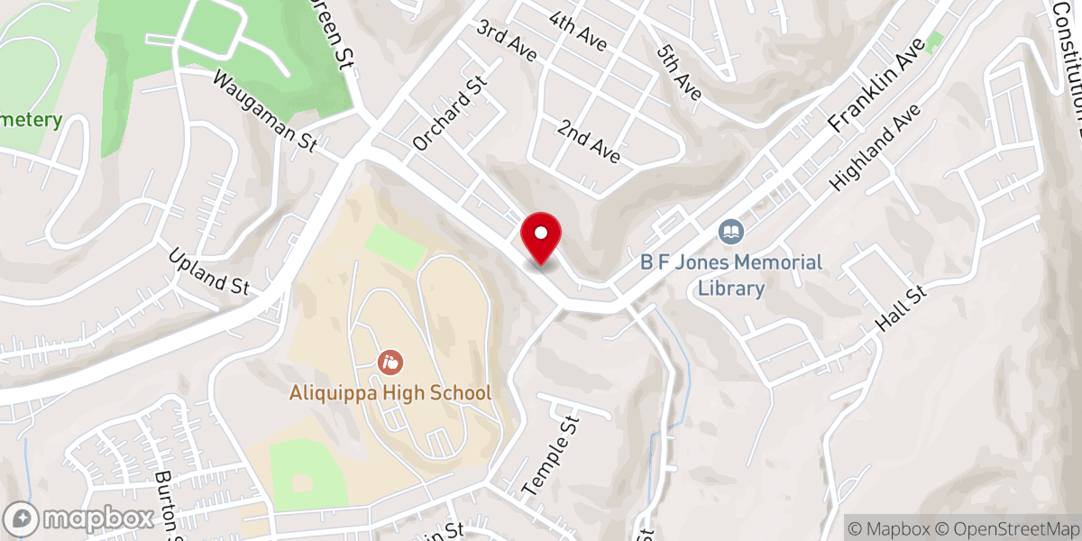 Map showing location of St Titus Church - Mary, Queen of Saints Parish