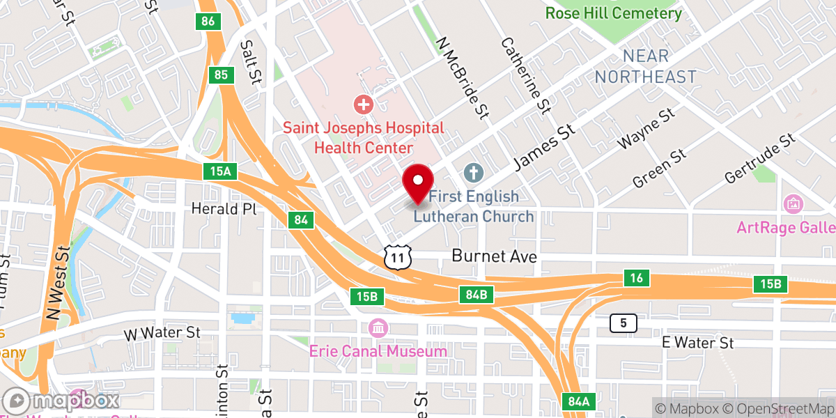 Map showing location of Church of the Saviour