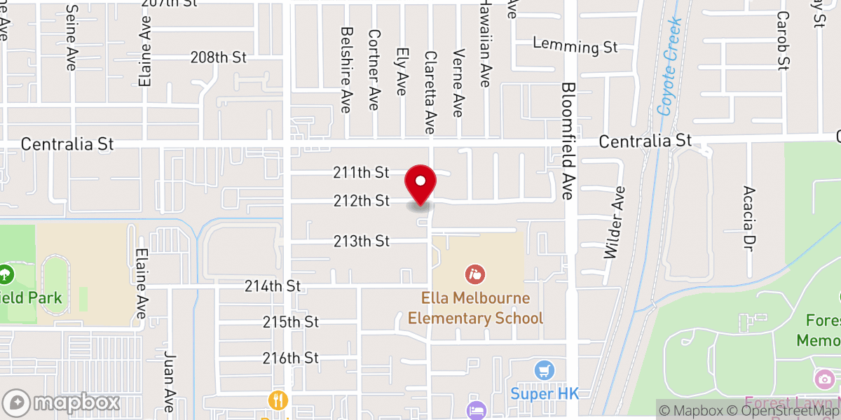 Map showing location of Faith Christian Fellowship Church