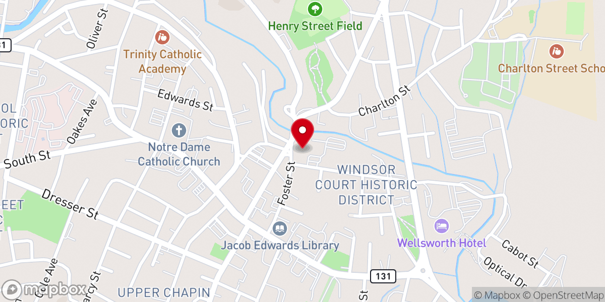 Map showing location of Center of Hope Foundation, INC