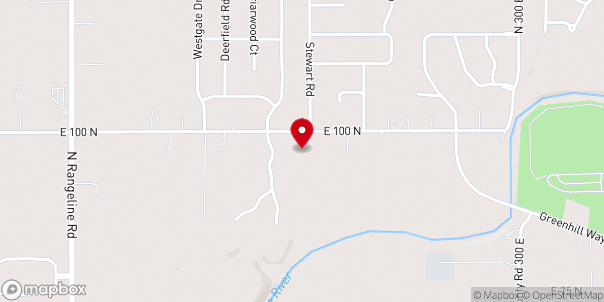 Map showing location of New Life Christian Church