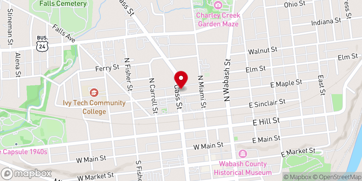 Map showing location of St Bernard Roman Catholic Church