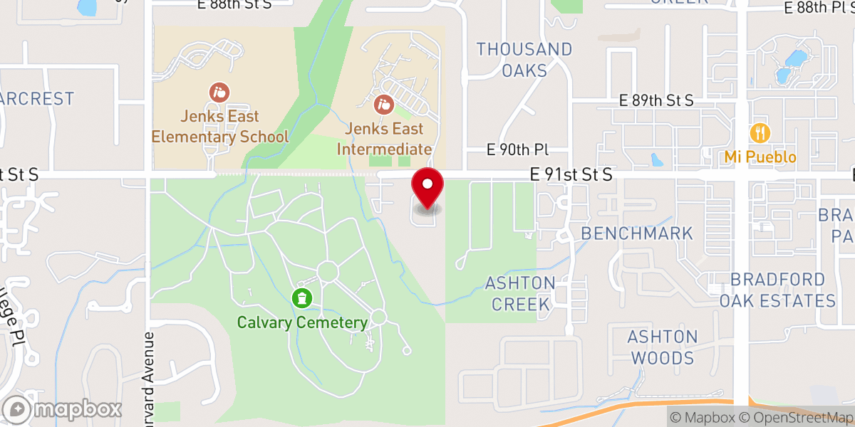 Map showing location of All Saints Anglican Church