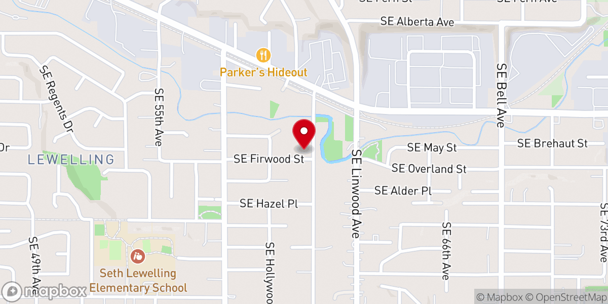 Map showing location of Wichita Avenue Evangelical Church
