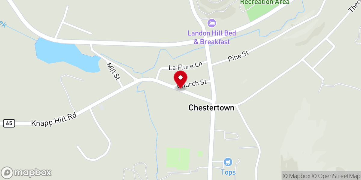 Map showing location of St John the Baptist