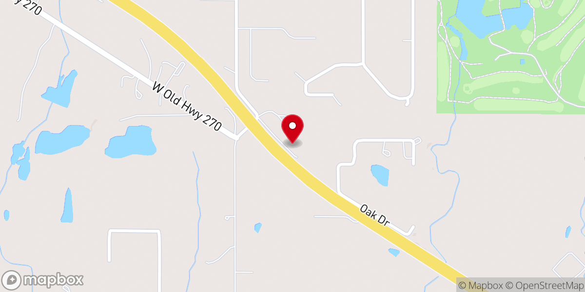 Map showing location of Victory Chapel Church of God