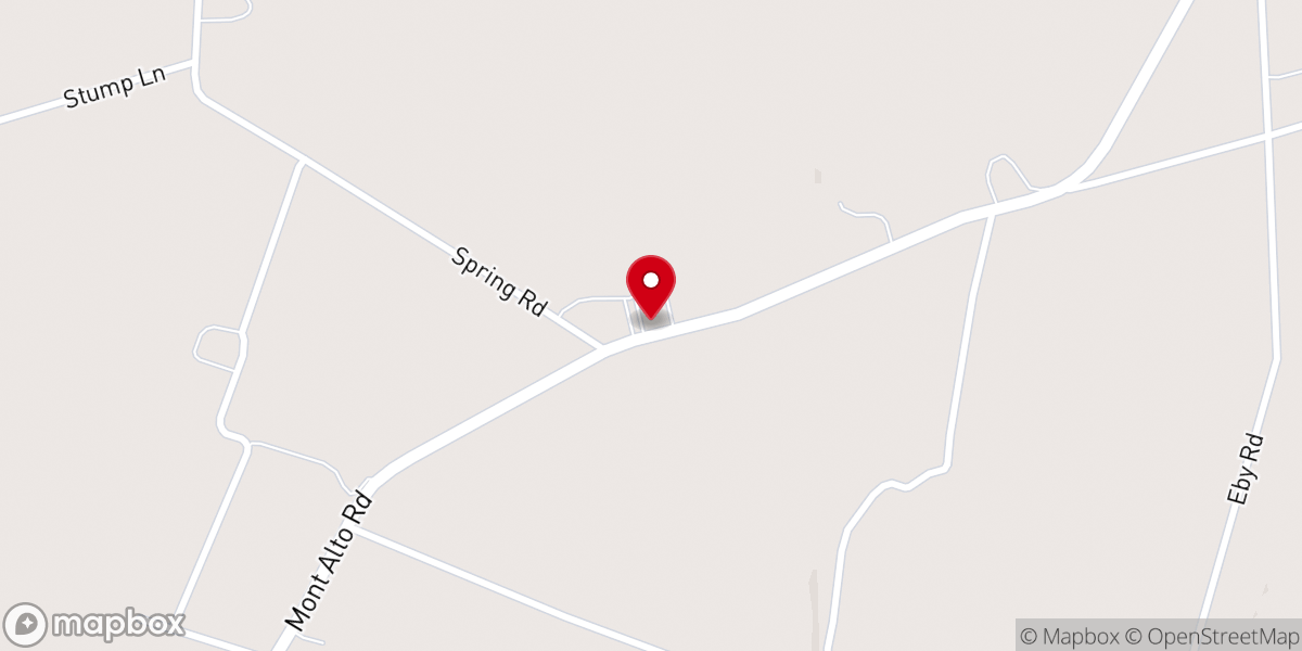 Map showing location of New Guilford Brethren In Christ