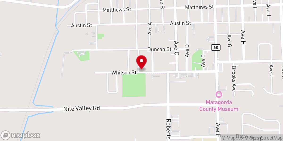 Map showing location of Moore Avenue Church of Christ