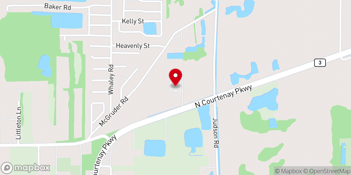 Map showing location of North Merritt Island United Methodist Church