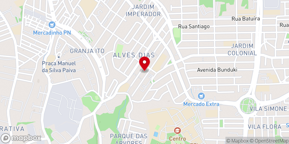 Map showing location of Igreja Evangélica Assembléia de Deus Ministério Esperança
