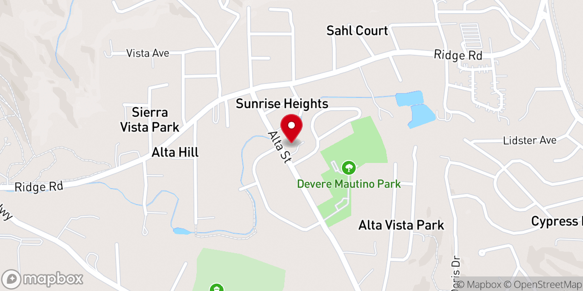 Map showing location of Abundant Life Community Church
