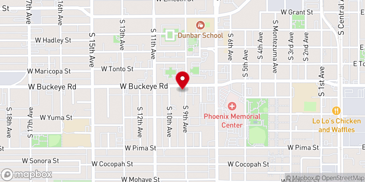 Map showing location of Greater Shiloh Missionary Baptist Church