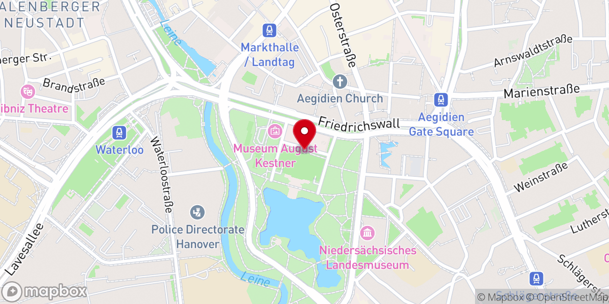 Map showing location of Landeshauptstadt Hannover