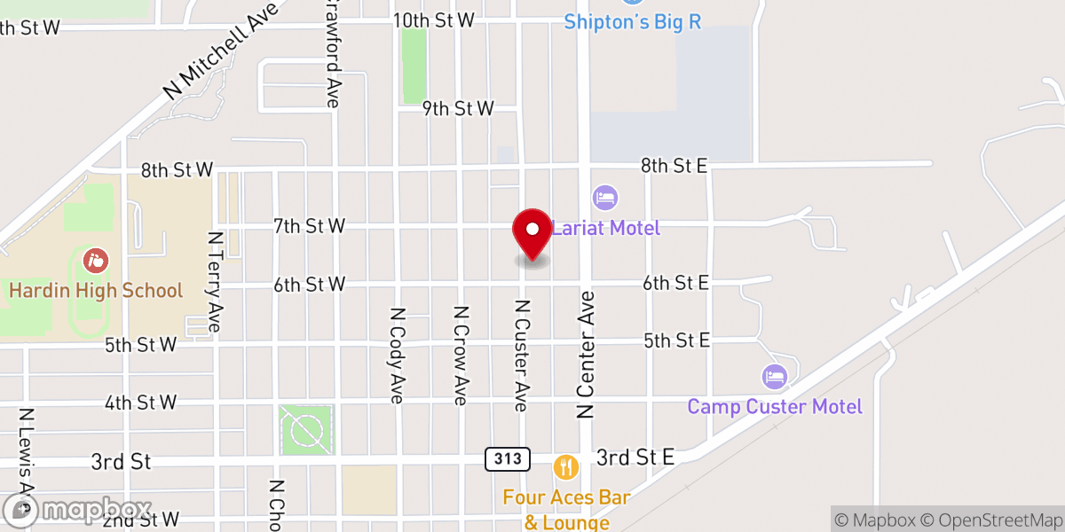 Map showing location of House of Hope Indian Mission Church