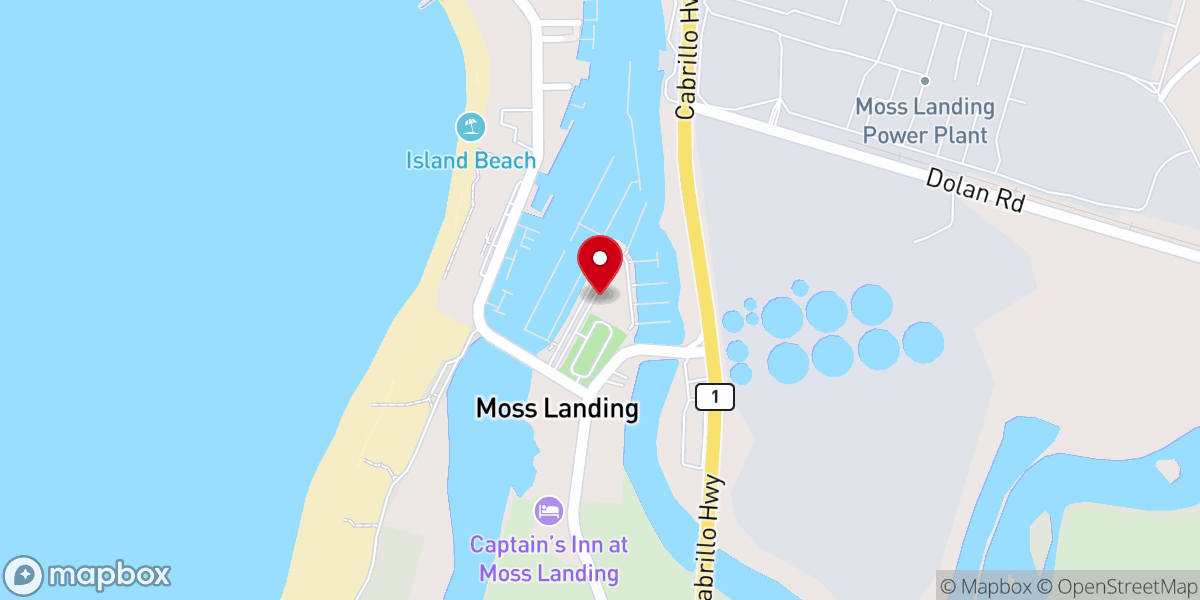 Map showing location of Sea Goddess Whale Watching