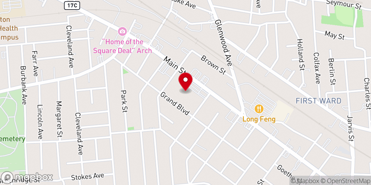 Map showing location of Celebrate Recovery at City Church