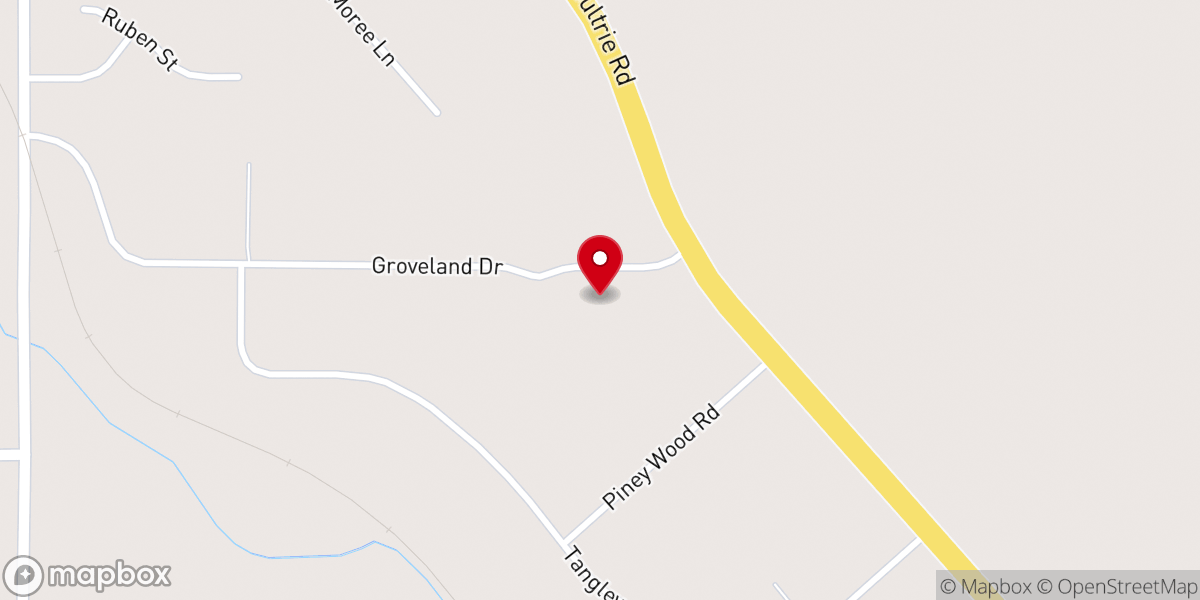 Map showing location of Fellowship Church